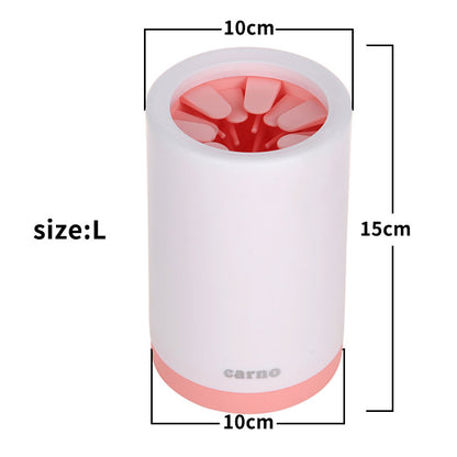 Portable Paw Cleaner Cup - Soft Silicone Comb
