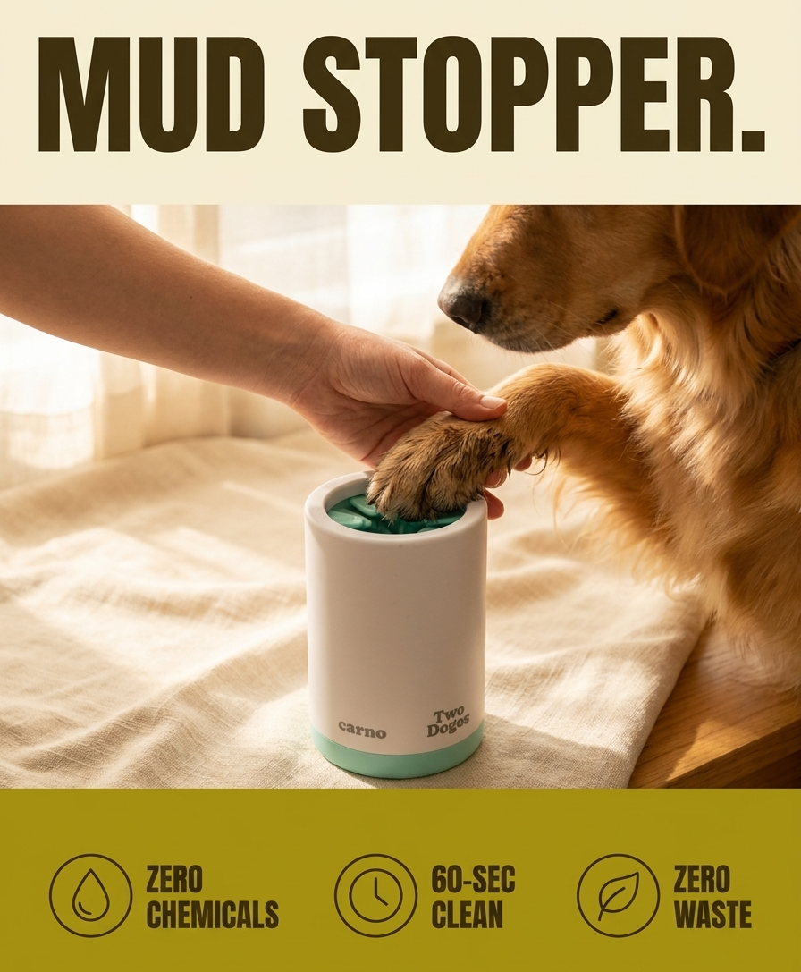 Portable Paw Cleaner Cup - Soft Silicone Comb