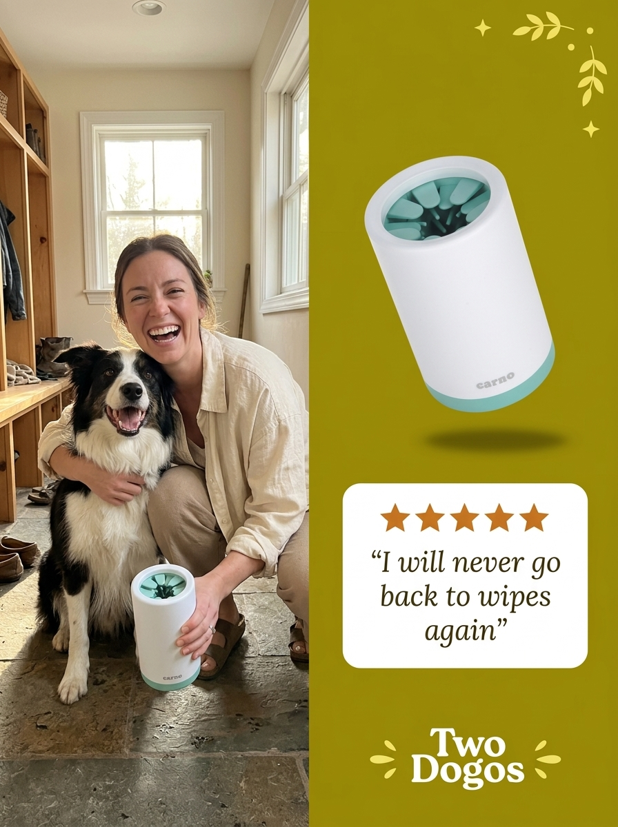 Portable Paw Cleaner Cup - Soft Silicone Comb